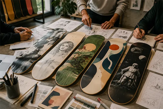 Custom Skateboards for Brands-Collaborations