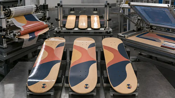 Skateboard OEM Manufacturer-Graphics and Finish