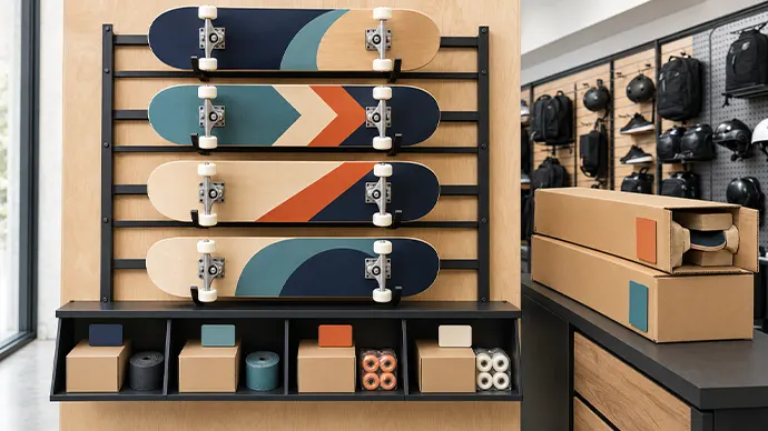 Wholesale Skateboard-Display and Retail Support